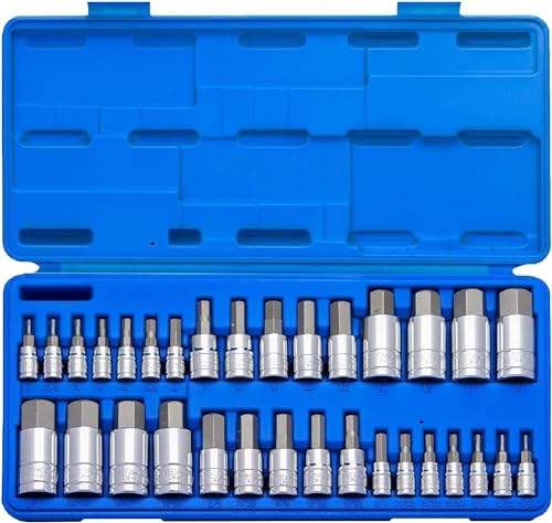 Neiko Master Hex Bit Socket Set, 32-Piece Pleasing price point for a nice beginner set of sockets.