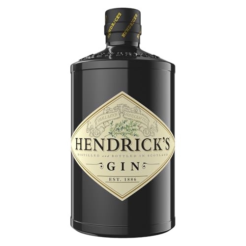 HENDRICK'S GIN - Super Premium Gin - Infused with Cucumber & Rose - Curiously Smooth & Marvellously Different - Award Winning - Handcrafted In Scotland - Ultimate Gift - 41.4% ABV - 70cl
