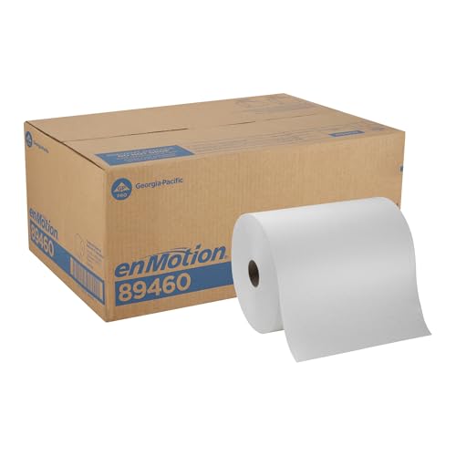 enMotion 10" Paper Towel Roll by GP PRO (Georgia-Pacific), White, 89460, 800 Feet Per Roll, 6 Rolls Per Case