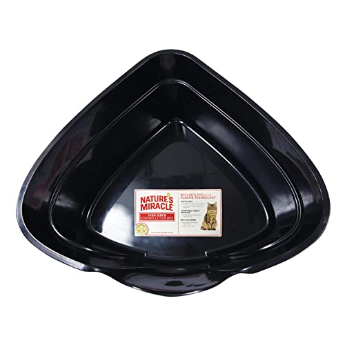 Nature's Miracle Advanced High Sided Corner Litter Box