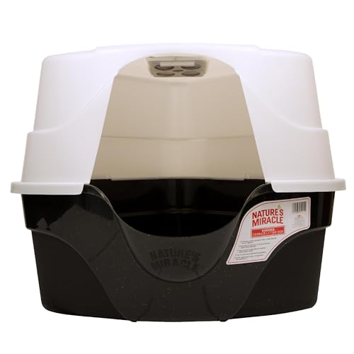 Nature's Miracle Hooded Corner Litterbox Households A high quality litter box that