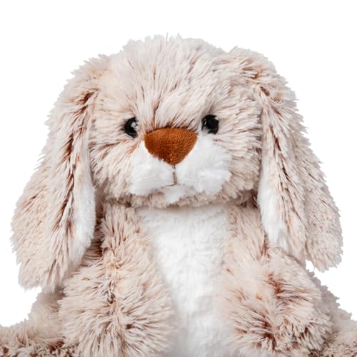 Melissa & Doug Burrow Bunny Stuffed Animal Plushie with Big Feet, Floppy Ears & Fluffy Tail, Adorable Pretend Play Toddler Toys for Girls & Boys 3+