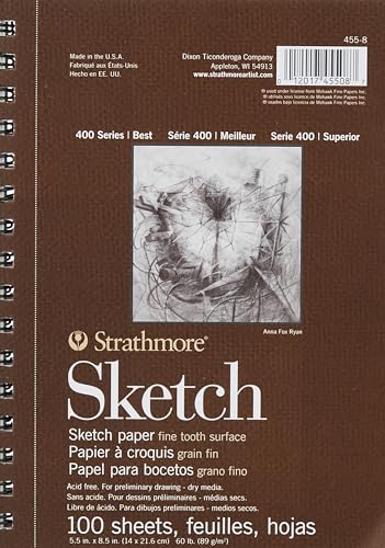 Strathmore 400 Series Sketch Pad 5.5x8.5 inch 100 Sheets