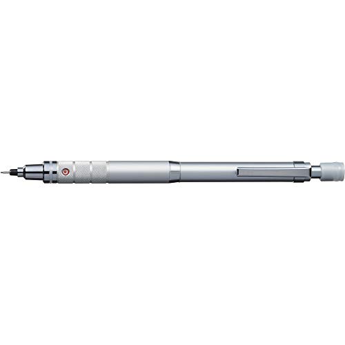 Uni Kuru Toga Roulette Model Auto Lead Rotation 0.5mm Mechanical Pencil, Silver Body (M510171P.26)