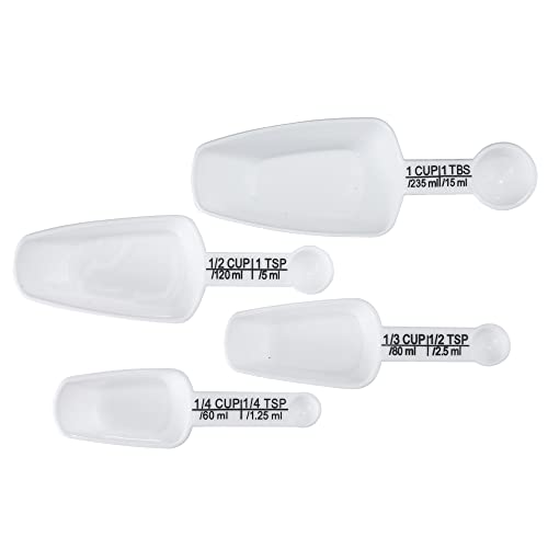 Chef Craft Measuring Scoop/Spoon Combo, White