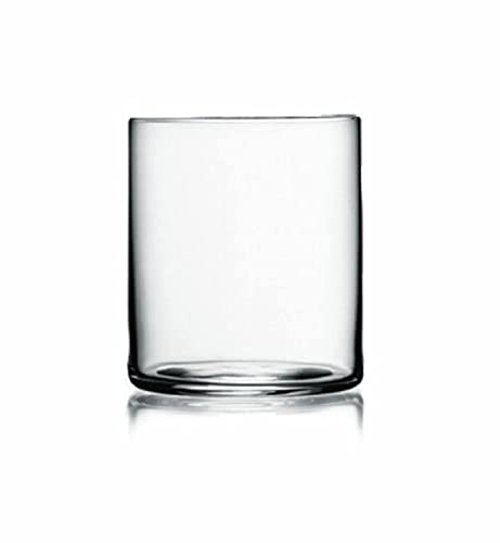 Luigi Bormioli Top Class 12.25 oz Double Old Fashioned Glasses - Set of 6 Elegant Italian-Made Drinkware with Simple Lin