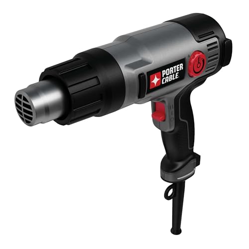 PORTER-CABLE Heat Gun, 1500 Watt, Dual Temperature Settings, Corded (PC1500HG)SEEKONE Heat Gun 1800W Heavy Duty Hot Air