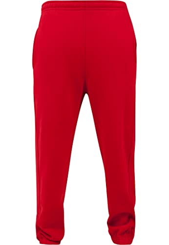 (-37%) Urban Classics Herren Trainingshose Sweatpants, Jogginghose für Männer, Straight Leg, Reißverschlüsse an den Beinabschlüssen, 4XL, red
