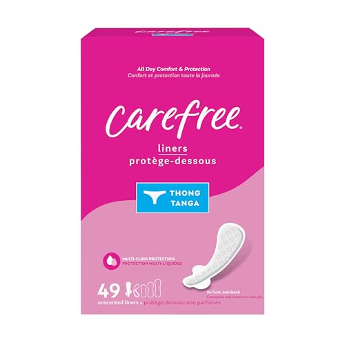 Carefree Thong Regular 49 Count Unscented Liner