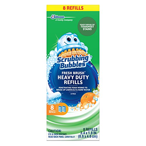 Scrubbing Bubbles Toilet Bowl Wand Cleaner Refills, Fresh Brush Heavy Duty Cleaner Toilet Refill Pads, Removes Limescale