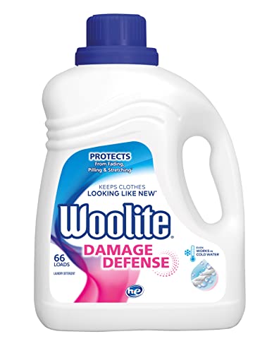 Woolite Damage Defense Liquid Laundry Detergent, Light Fresh Scent, 66 Loads, 100 Fl Oz