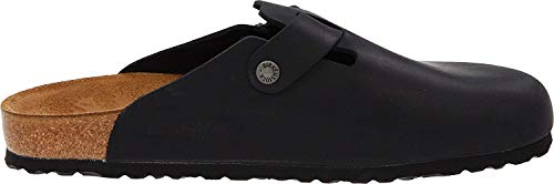 Birkenstock Boston Classic Arch Clog,Black Oiled Leather,39 M EU