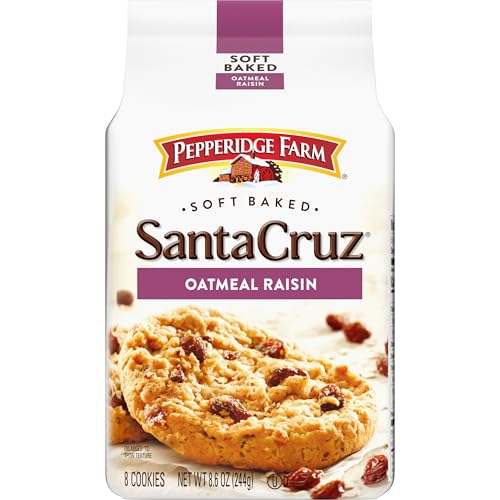 Pepperidge Farm Santa Cruz Soft Baked Oatmeal Raisin Cookies, 8.6 oz. Bag