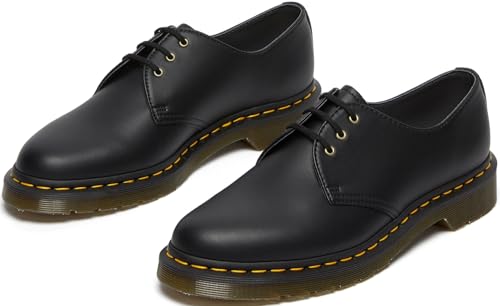Dr. Martens Unisex Vegan 1461 Oxford Shoe, Black Felix Rub Off, 9 Women/8 Men