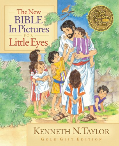 The New Bible in Pictures for Little Eyes book cover