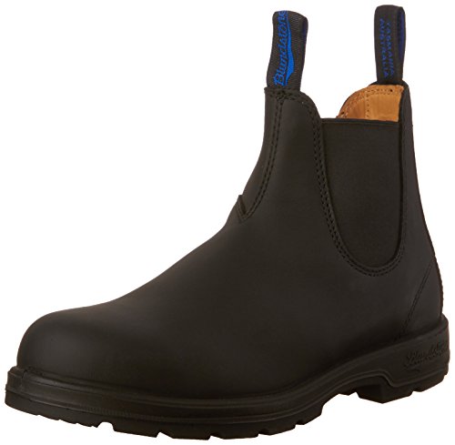Blundstone 566 Thermal Series Unisex Fully Waterproof Premium Leather Chelsea Boots for Men and Women with Insulated Shearling Footbed & Shock Absorption, Black, 10.5 US Men / 12.5 US Women / 9.5 AU