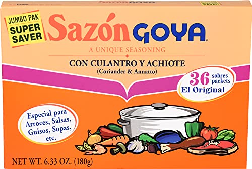 Goya Foods Sazón Seasoning with Coriander & Annatto, 6.33 Ounce (Pack of 1)