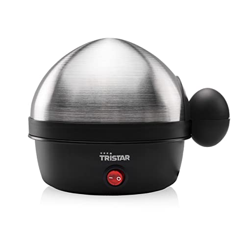 🔥 STARKER PREIS (-37%) Tristar EK-3076 Eierkocher – Für 7 Eier, edelstahl-schwarz