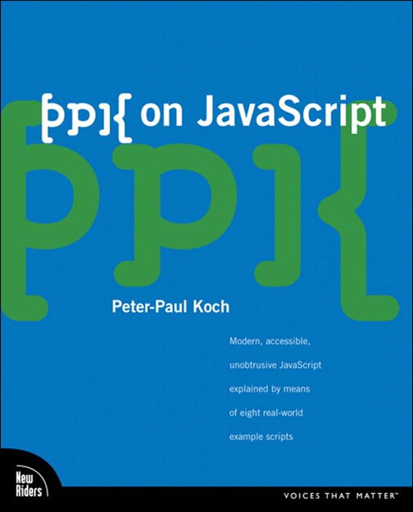ppk on JavaScript book cover