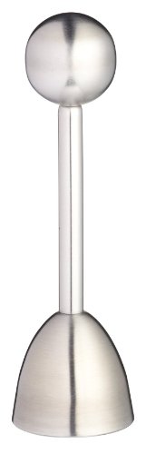 MasterClass Spring-Loaded Boiled Egg Topper, Silver