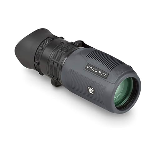 Vortex Optics Solo R/T 8x36 Monocular - MRAD Based Ranging Reticle, Utility Clip, Adjustable Eyecup, Rubber Armor, Non-Slip Grip, Fogproof, Waterproof - Unlimited, Unconditional Warranty