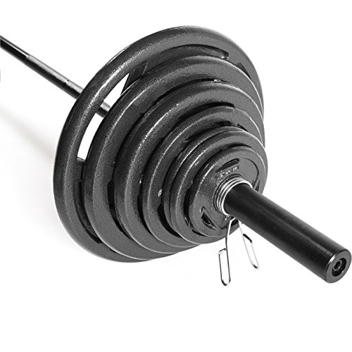CAP Barbell 300 lb Cast Iron Olympic Weight Set with 7 ft Bar