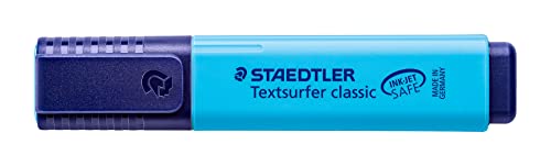 ⚡ BLITZDEAL (-78%) STAEDTLER Textmarker textsurfer classic, blau, samtweiche Keilspitze ca. 1-5 mm, nachfüllbar, sekundenschnell trocken, 10 Stück, 364-3