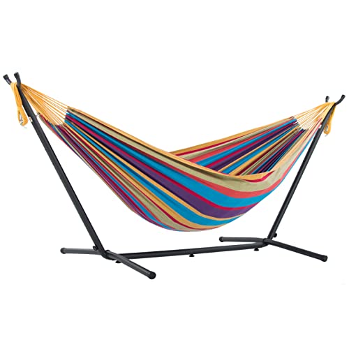 Double Hammock with Space-Saving Stand