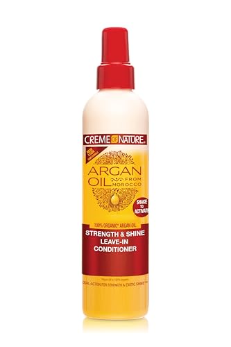 Creme of Nature, Argan Oil Leave In Conditioner, Detangling and Conditioning Formula for Normal Hair 8.45 Fl Oz