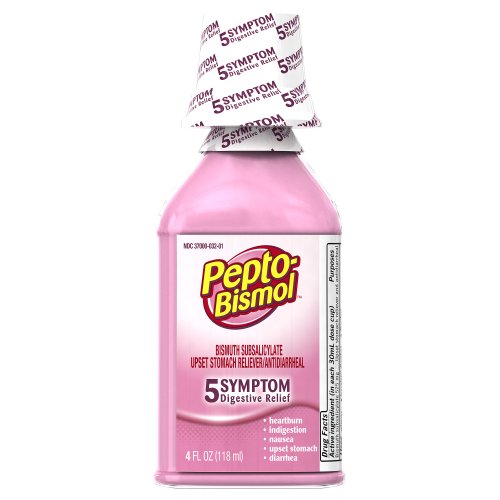 Pepto-Bismol Original Liquid 5 Symptom 4oz 3-Pack