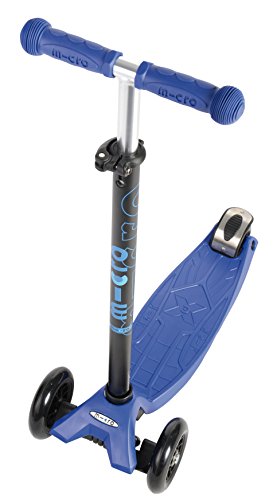 Micro Kickboard - Maxi Original 3-Wheeled, Lean-to-Steer, Swiss-Designed Micro Scooter for Kids, Ages 5-12 (Blue)