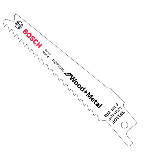 🔥 SELTEN SO GÜNSTIG (-78%) Bosch Professional 5 Stück Säbelsägeblatt S 511 DF Flexible for Wood and Metal (Länge 100 mm, Zubehör Säbelsäge)
