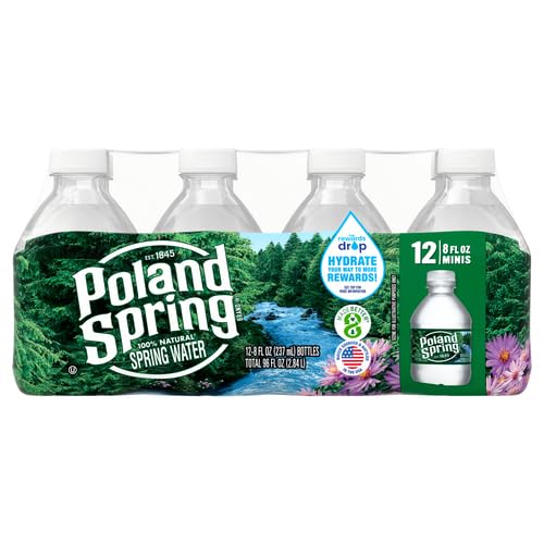 Poland Spring Half Pint Natural Spring Water 12 pk - 27.6 Pounds