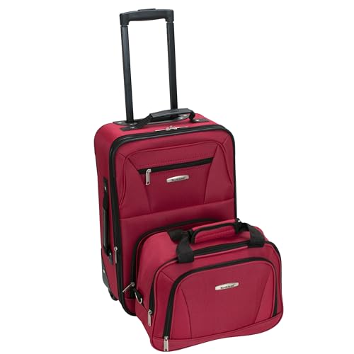 Rockland Soft-Sided Luggage Set Deluxe, two-piece expandable luggage set that's spacious and loaded