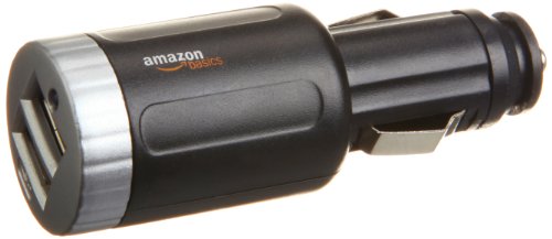 Amazon Basics 2-Port USB Car Charger 2.1A