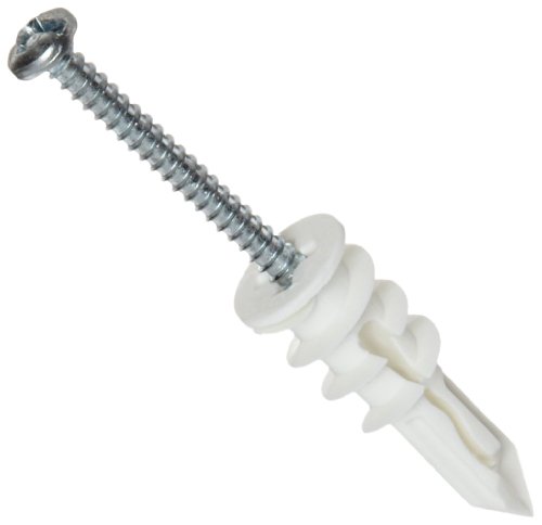 TOGGLER SnapSkru SP Self-Drilling Drywall Anchor for Hollow Wall Application, Glass-Filled Nylon, Made in US, for #6 to #10 Fastener Sizes (50 Pack w/Screws)