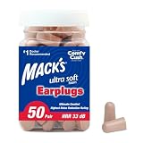 Mack’s Ultra Soft Foam Earplugs 50 Pair 33dB Highest NRR Comfortable Noise Reducing Ear Plugs