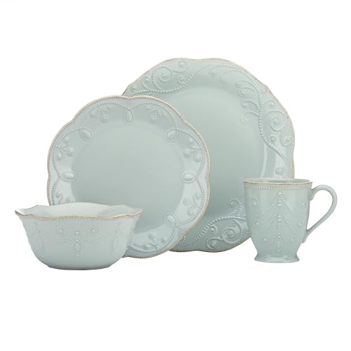 Lenox French Perle 4-Piece Place Setting, Ice Blue