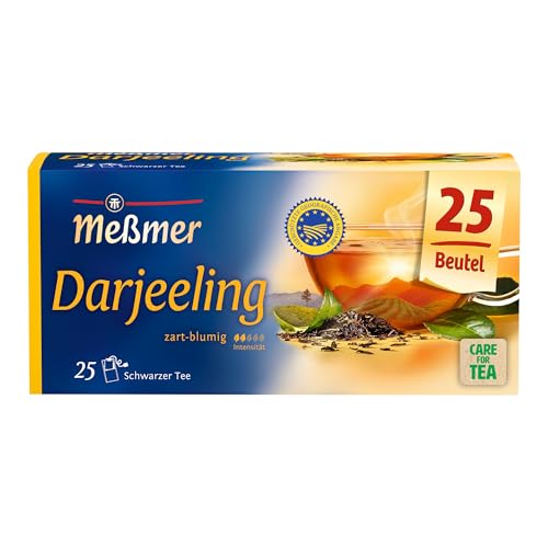 🔥 STARKER PREIS (-36%) Meßmer Darjeeling | 25 Teebeutel | Blumig-lieblich | Feiner Schwarztee aus Darjeeling