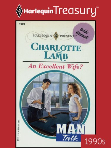 An Excellent Wife? (By: Charlotte Lamb) cover