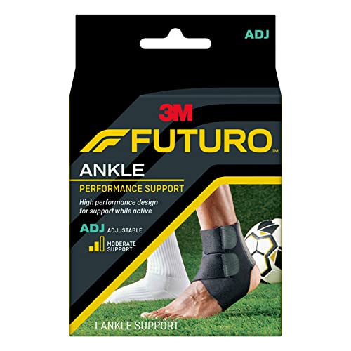 Futuro 48635ENR Performance Ankle Support, AdjustableZ ATHLETICS Ankle Brace, Lace Up Adjustable Support – for Runnin