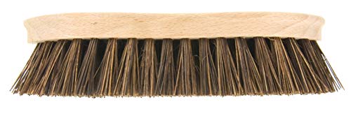 Elliott Wooden Hand Scrubbing Brush with stiff natural Bassine bristles, heavy duty multipurpose and water resistant, made with natural fibres easy to use and long lasting