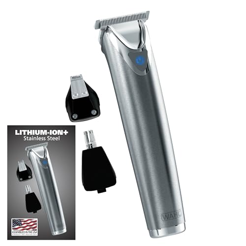 Wahl Stainless Steel Lithium Ion Cordless Beard Trimmer Model 9818A