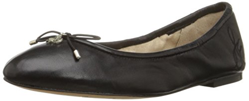Sam Edelman Womens Felicia Classic Ballet Flat, Black Leather, 8 US