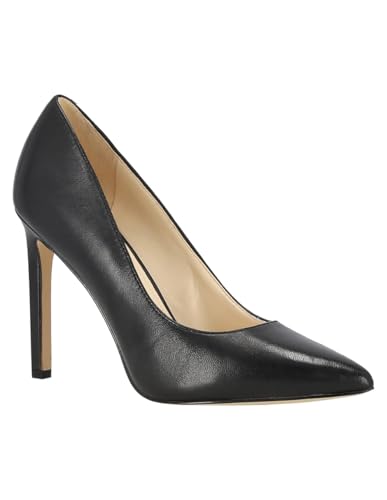 Nine West Women's Tatiana Pump, Black Leather, 7