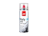 APP Rally 400 Color Spray - Barniz spray transparente brillante para coche, madera, metal | Incoloro brillante para todo tipo de superficies, alta cobertura | 400 ml