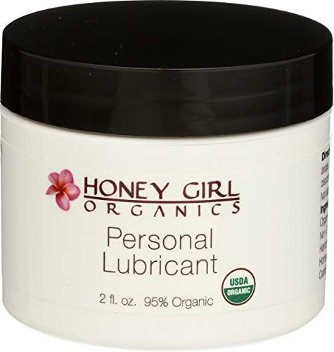 Honey Girl Organics Personal Lubricant, USDA Certified Organic Lubricant with Beeswax and EVOO (2 Oz)