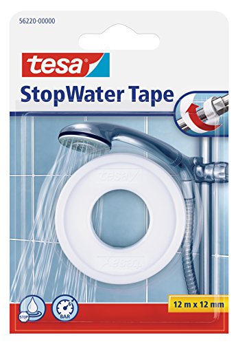 🔥 STARKER PREIS (-48%) tesa StopWater wasserfestes Dichtungsband - 12 m x 12 mm - Weiß