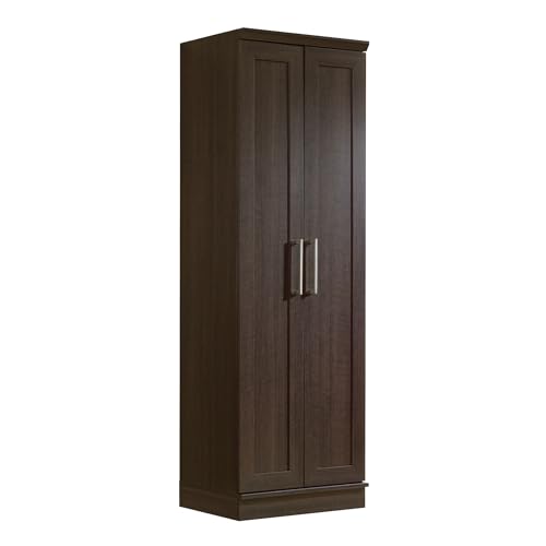 Sauder HomePlus Kitchen Pantry Storage Cabinet with Adjustable Shelves, Laundry Bathroom, L: 23.31" x W: 17.01" x H: 71.18", Dakota Oak