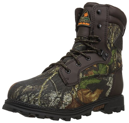 ROCKY BearClaw Big Kids' Waterproof 1000G Insulated Outdoor Boot, Mossy Oak Break Up, Size 7(WI)
